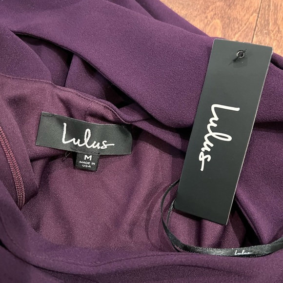 Purple low back cocktail dress - Picture 3 of 3